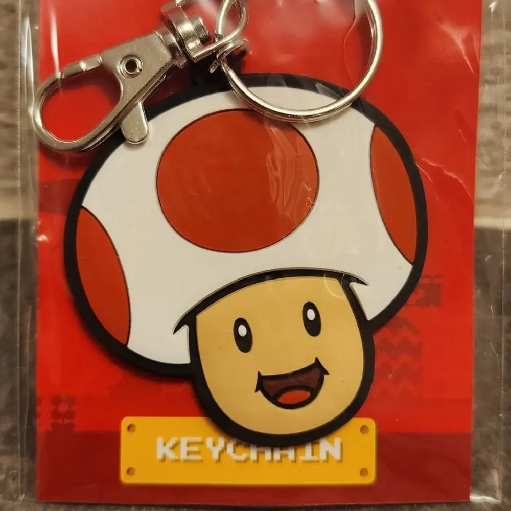 Keychain - Toad Head (NEW) - Super Mario - Nintendo